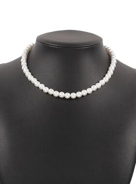 Trend Wedding Party Jewelry Big Pearl Choker Necklace For Wo