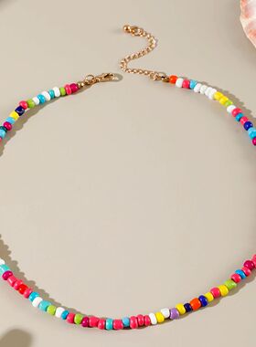 Bohemia Starfish Shell Flower Pendant Necklace for Women Fas