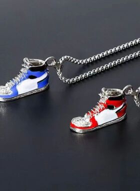 European and American Simple Basketball Shoes Pendant Neckla