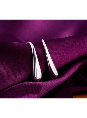 Water Drop Pendants Hoop Earrings For Women Wedding Party Lu