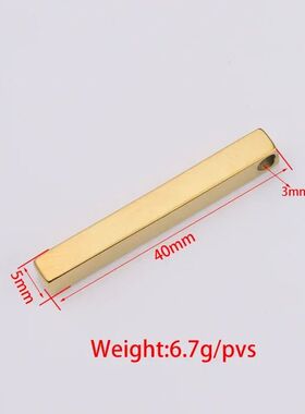 5Pcs/Lot 5*40mm Pendant Stainless Steel Pendants 3D Stamping