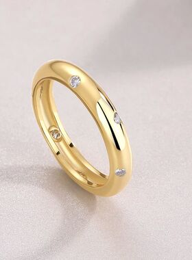 Gold Plated Engagement Wedding Rings GRA Certificate VVS D C