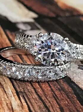 Sweet romantic couple men stainless steel ladies wedding rin