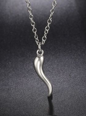 Italian Lucky Horn Charm Good Luck Pendant Necklace for Man