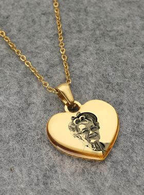 Picture Necklace Personalized for Women,Custom Photo Love He