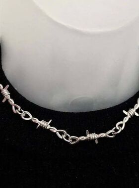 Fashion Iron Unisex Choker Necklace Women Hip-hop Gothic Pun