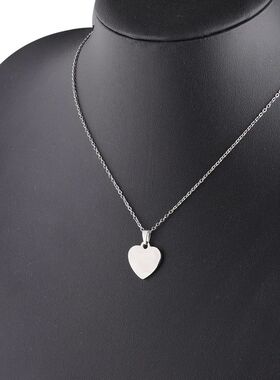 10pcs lot 16x17mm Love Heart Pendant Necklace Mirror Polishe