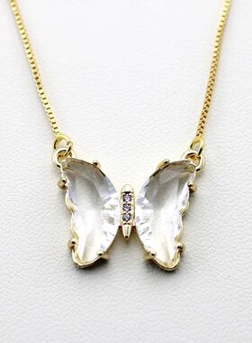 New AA Cubic Zircon Elegant Limited Jewelry Crystal Butterfl