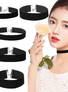 Adjustable Elegant Classic Vintage Velvet Choker Gothic Blac