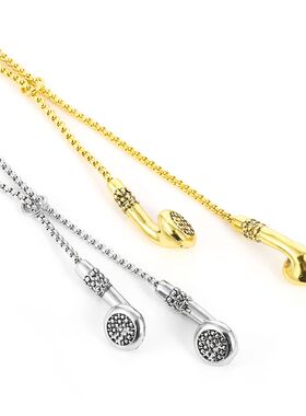 Headphone Necklace DJ Music Hip Hop Punk Jewelry Love Gifts