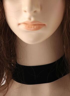 Goth Black Velvet Choker Necklaces Gothic Style Rope Women N