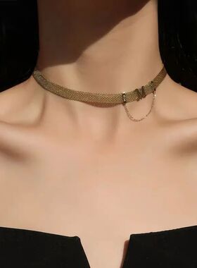 316L Stainless Steel New M Letter Short Necklace Female Fash