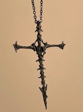 NewInFashion Vintage Hip Hop Punk Gothic Cross Skeleton Pend