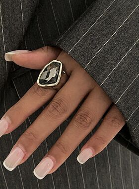 Irregular Crystal Rings for Women Wedding Bride Elegent Ston