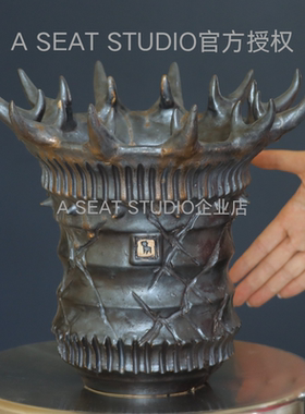 A SEAT STUDIO 泰国进口 尖刺异形块根绿植手工花盆