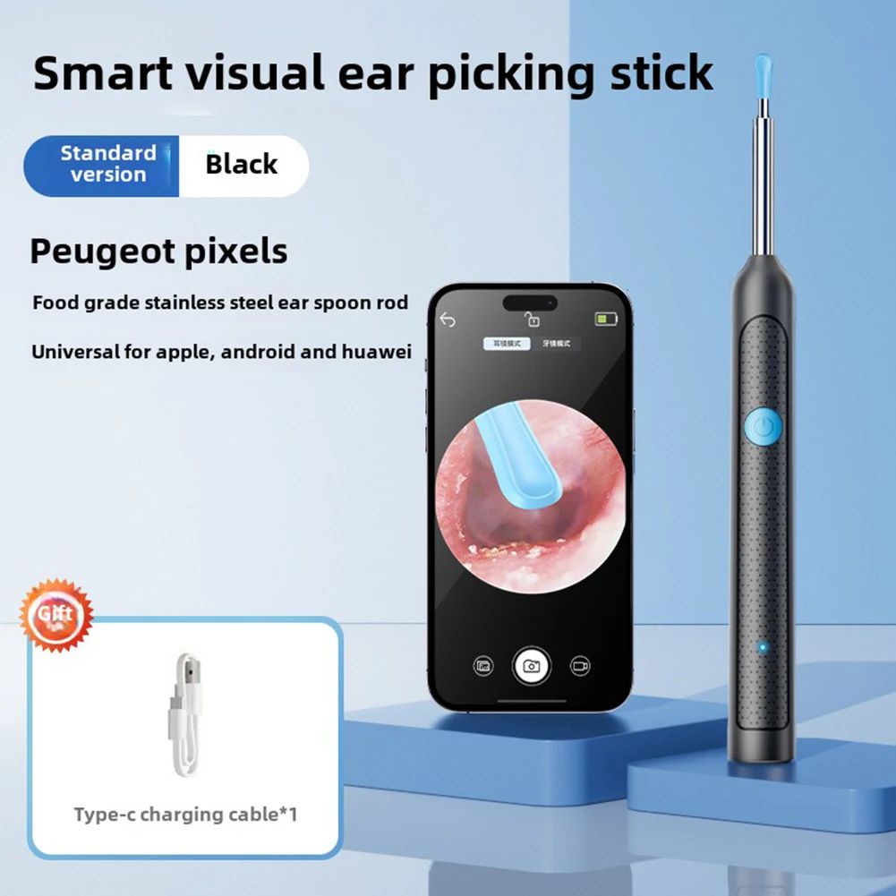 Smart Visual Wax Removal Tool with Camera Otoscope Ear Clean - 图2