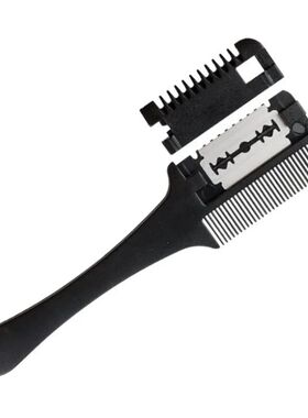 Black Handle Hair Brushes with Razor Blades Hair Cutting Com