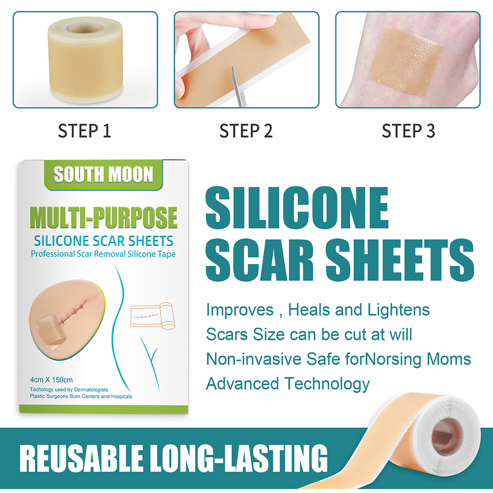 Treatment Sheet Tape Silicone Scar Skin Repair Multi purpose - 图0