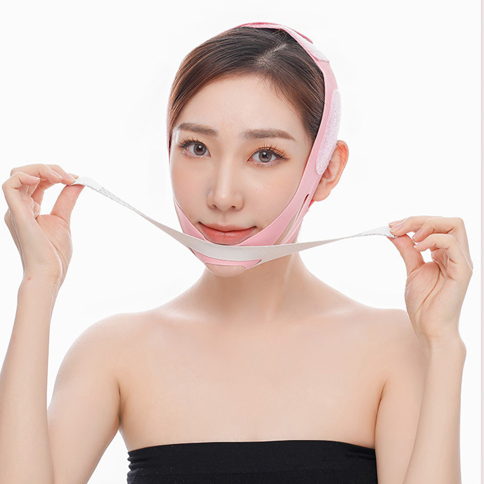 Face Slimming Bandages Women Chin Cheek Slim Lift Up Mask V - 图1