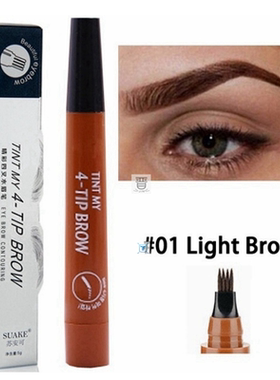 4- Liquid Eyebrow Pencil Waterproof Microblading Fork Tip