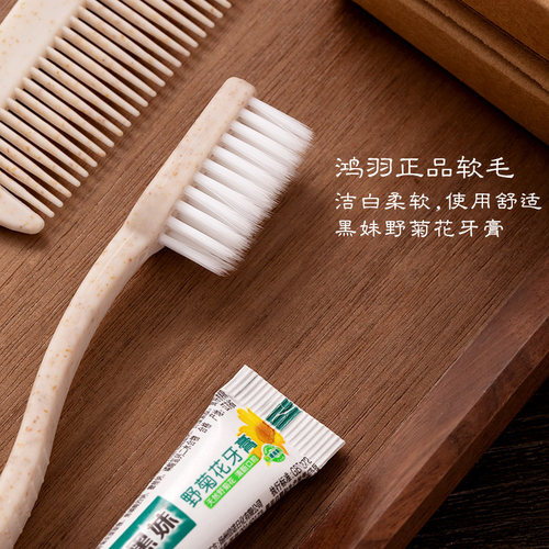 古韵 民宿酒店洗漱套装用品 牙刷牙膏星级宾馆一次性牙具定制专用 - 图0