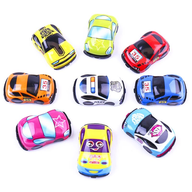 20pcs/lot Cartoon Toys Cute Plastic Pull Back Cars Plane Toy - 图0