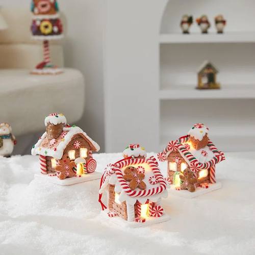 Gingerbread House Tree Topper Light Up Mini Gingerbread Hous - 图1