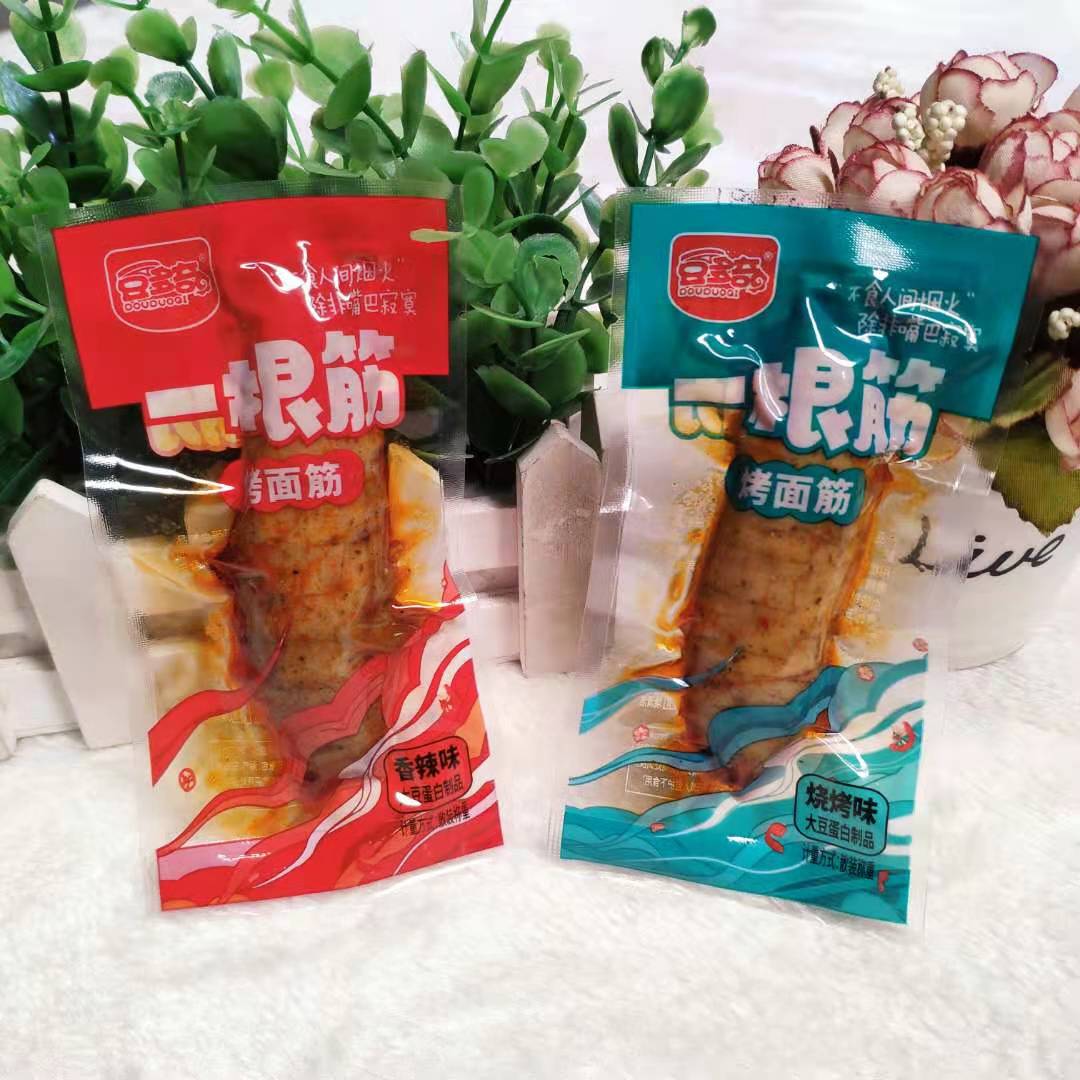 豆多奇一根筋烤面筋美味休闲零食麻辣小吃小包装称重500g/2500g-图0