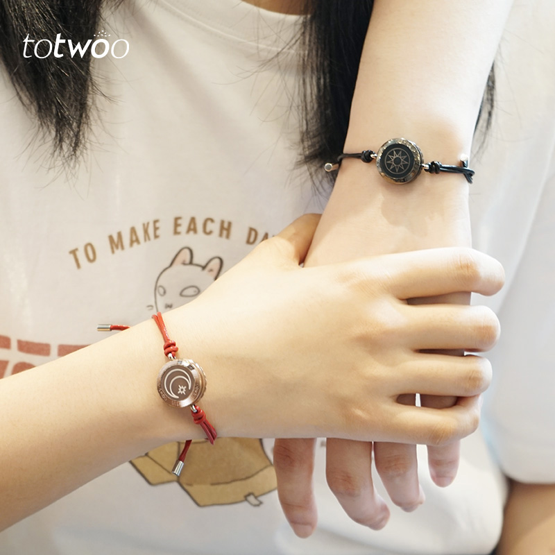 智能情侣手链恋恋系列心有灵犀感应手镯送女友七夕礼物 totwoo 智能情侣手链恋恋系列心有灵犀感应手镯送女友七夕礼物 totwoo