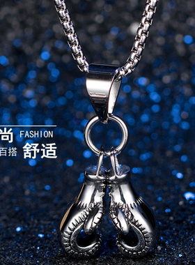 欧美嘻哈钛钢吊坠潮男学生项链