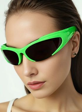 New Y2K Sunglasses for Men and Women Ellipse Sun Glasses for