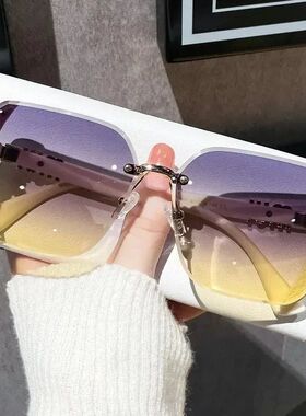 Ins Square Sunglasses Women Luxury Designer Sun Glasses Ladi