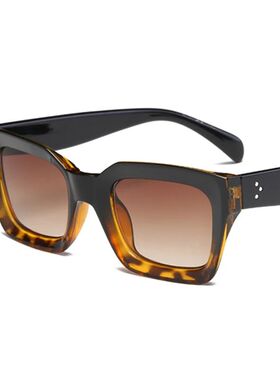 Woman Luxury Square Sunglasses Ladies Vintage Oversized Sun