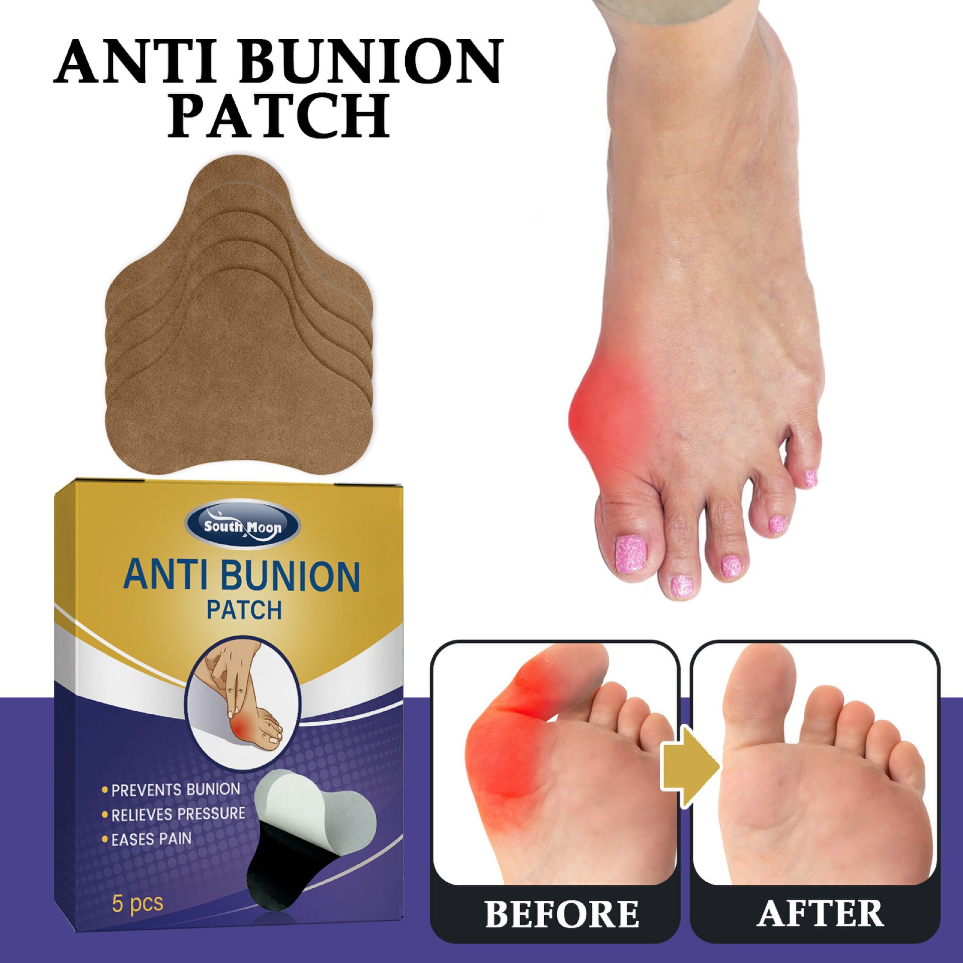 bunion patch to relieve swelling and pain of foot and toes - 图3