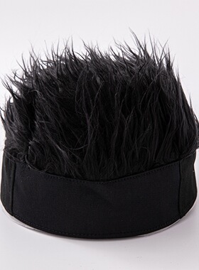 Funny Hat Simulation Wig Short Hair Hat Men's Retro Hip-hop