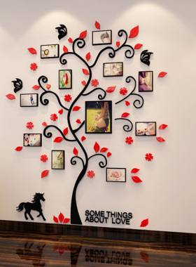 3D Family Tree Wall Sticker Acrylic Photo tree Home Decor