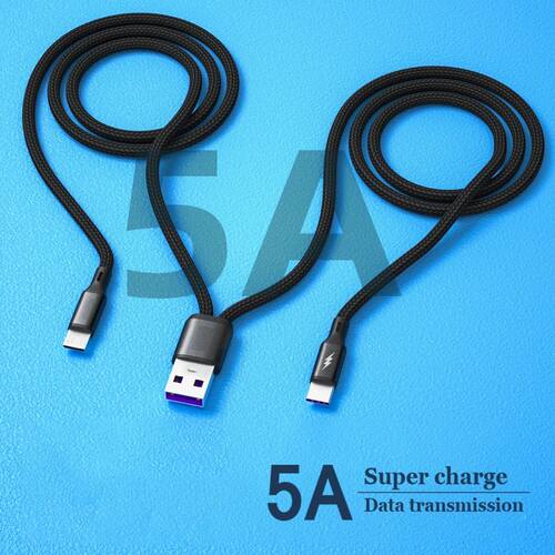 1.2m USB Charging Spliter Cable 2-in-1 Data Cord Type C Micro USB Quick Charging Cable Y Splitter 5A - 图0