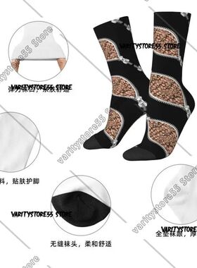 Custom Woman Face Zip Men's Crew Socks Unisex Fun 3D Printin