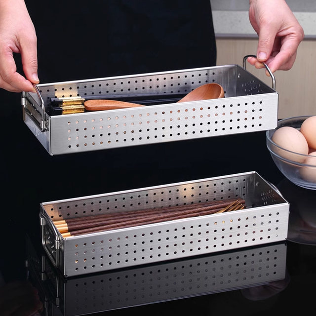 Disinfection cabinet chopstick box stainless steel ventilated chopstick cage