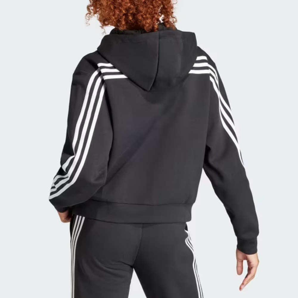 ADIDAS阿迪达斯针织连帽夹克女2024春季运动服休闲外套 IIN9475 - 图0