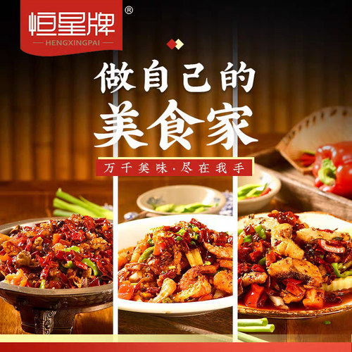 恒星牌豆瓣酱1kg 郫县正宗四川家用非特级红油豆瓣炒菜专用调料 - 图1