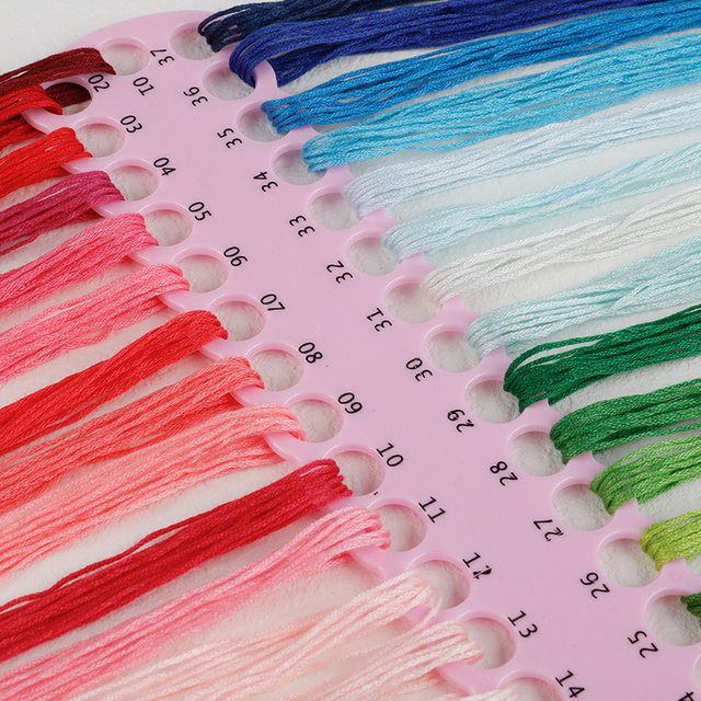 Thickened plastic wire board cross stitch winding board finishing