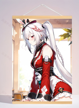 崩铁saprxie火花来图定制实木挂轴挂画木质宿舍房间装饰画礼物