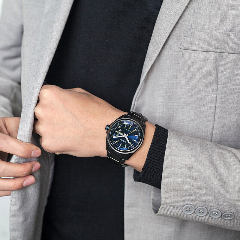 citizen男光动能正品防水运动男表 西铁城中尧日韩腕表