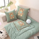 Two-in-one thickened folding car pillow and quilt