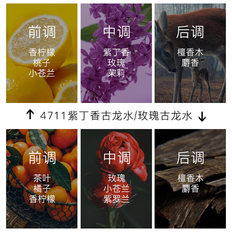 德国科隆4711茉莉玫瑰紫丁古龙水 arild香水