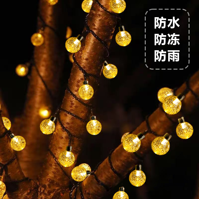 太阳能户外灯串庭院挂树彩灯满天星室外阳台防水花园led氛围灯带-图1