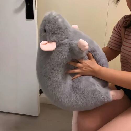 可爱花枝鼠同款毛绒玩具玩偶仿真大老鼠公仔抱睡玩偶送女生日礼物 - 图2