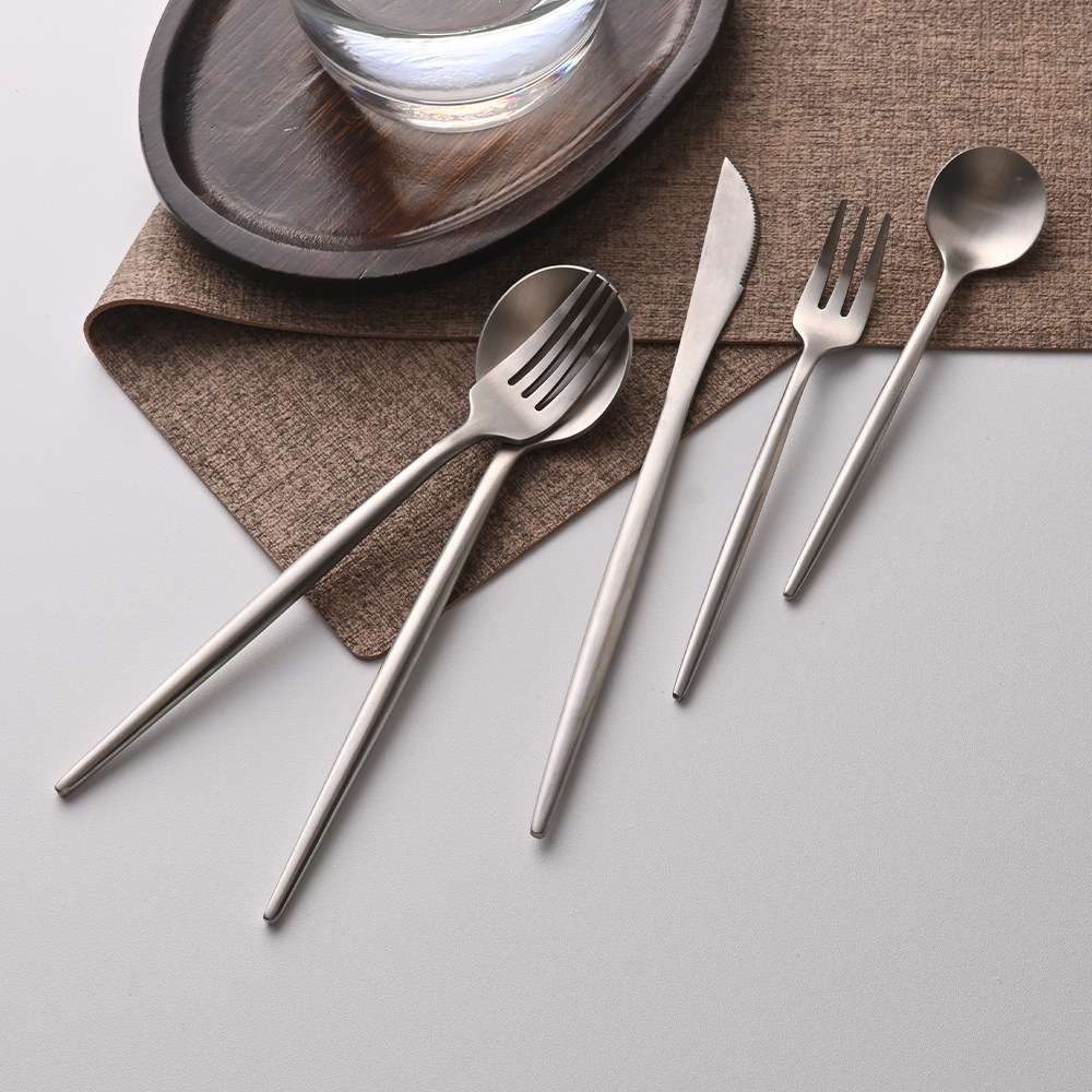 【外贸原单】304不锈钢刀叉勺套装西餐食品级磨砂特厚牛排刀餐厅,淘宝优惠券,粉丝福利购,淘宝优惠卷