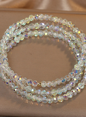 奥地利水晶多层手链女款轻奢精致